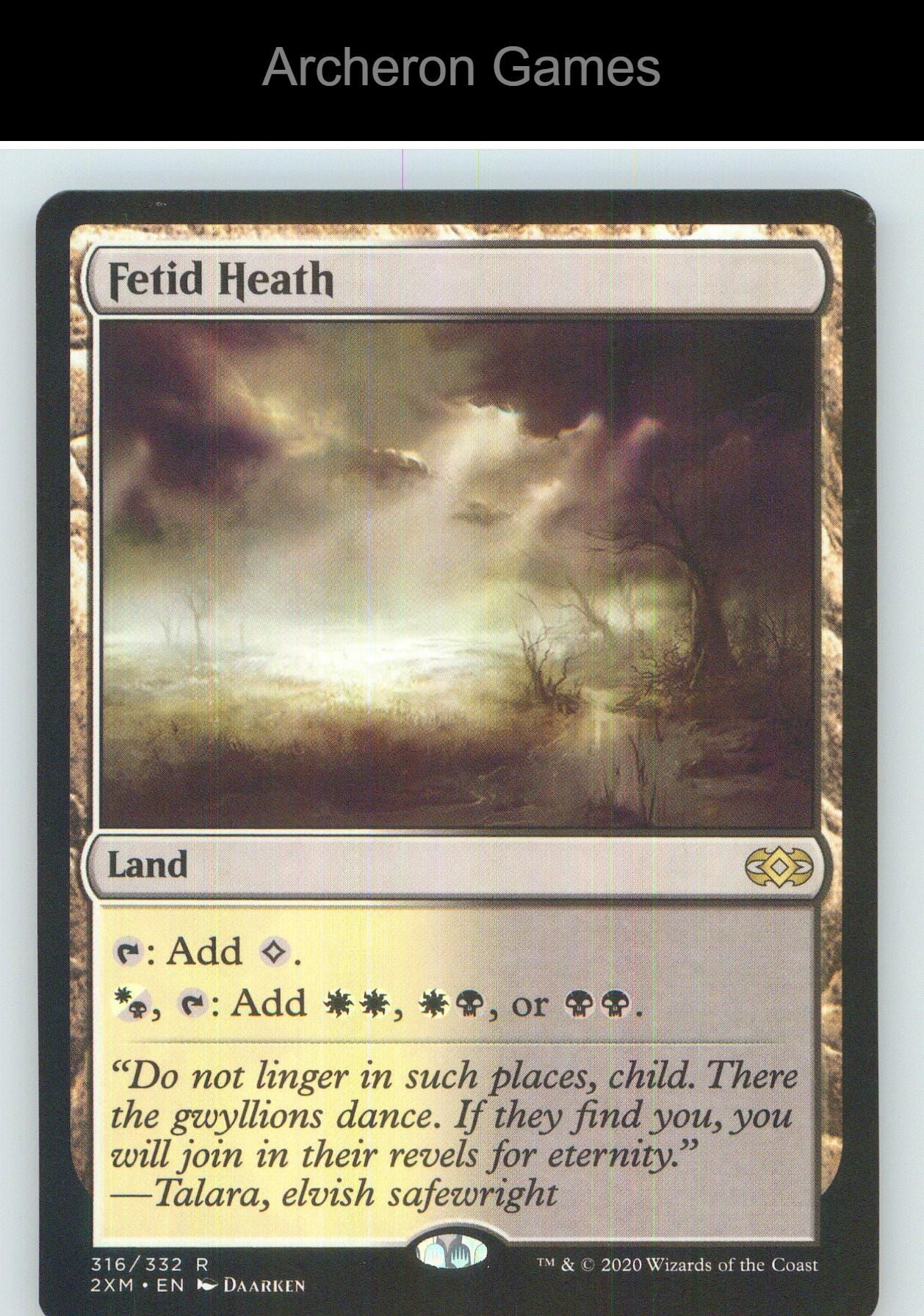 Fetid Heath 2XM 316 R MTG Card NM/EX+