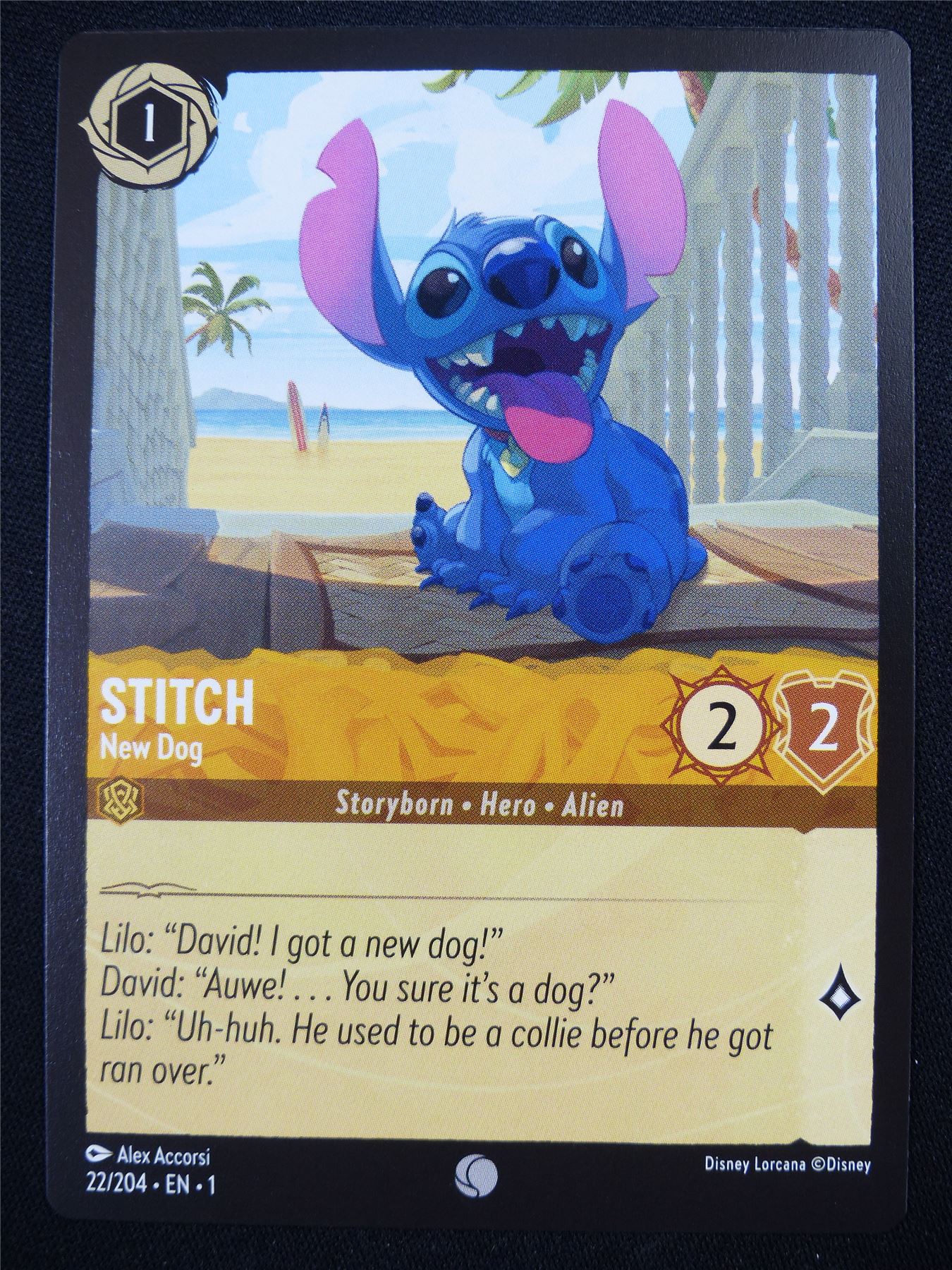 Stitch New Dog 22/204 - Lorcana Card #4SS Archeron Stitch New Dog 22/204 - Lorcana Card #4SS Archeron