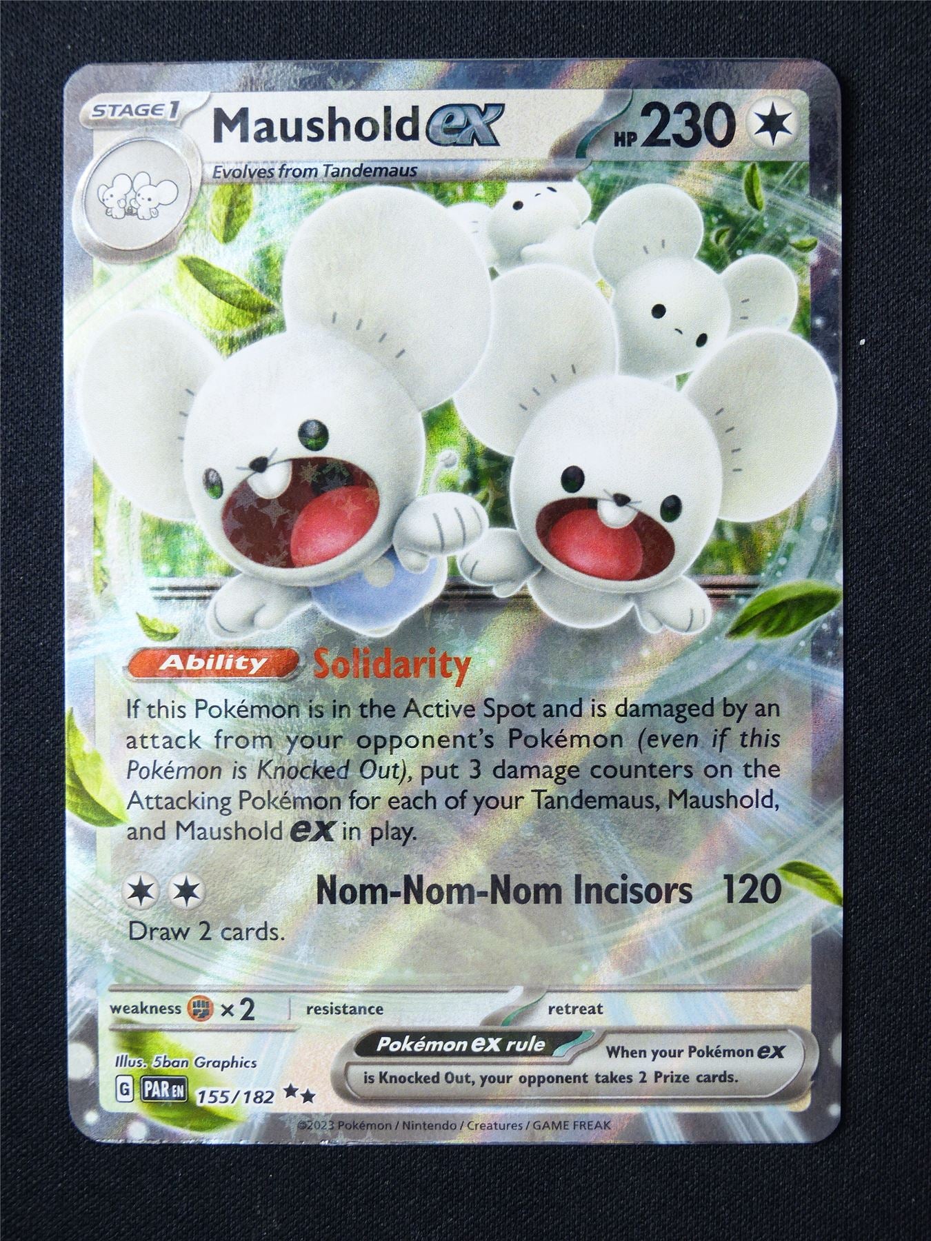 Maushold EX 155/182 Holo - Pokemon Card #6LH