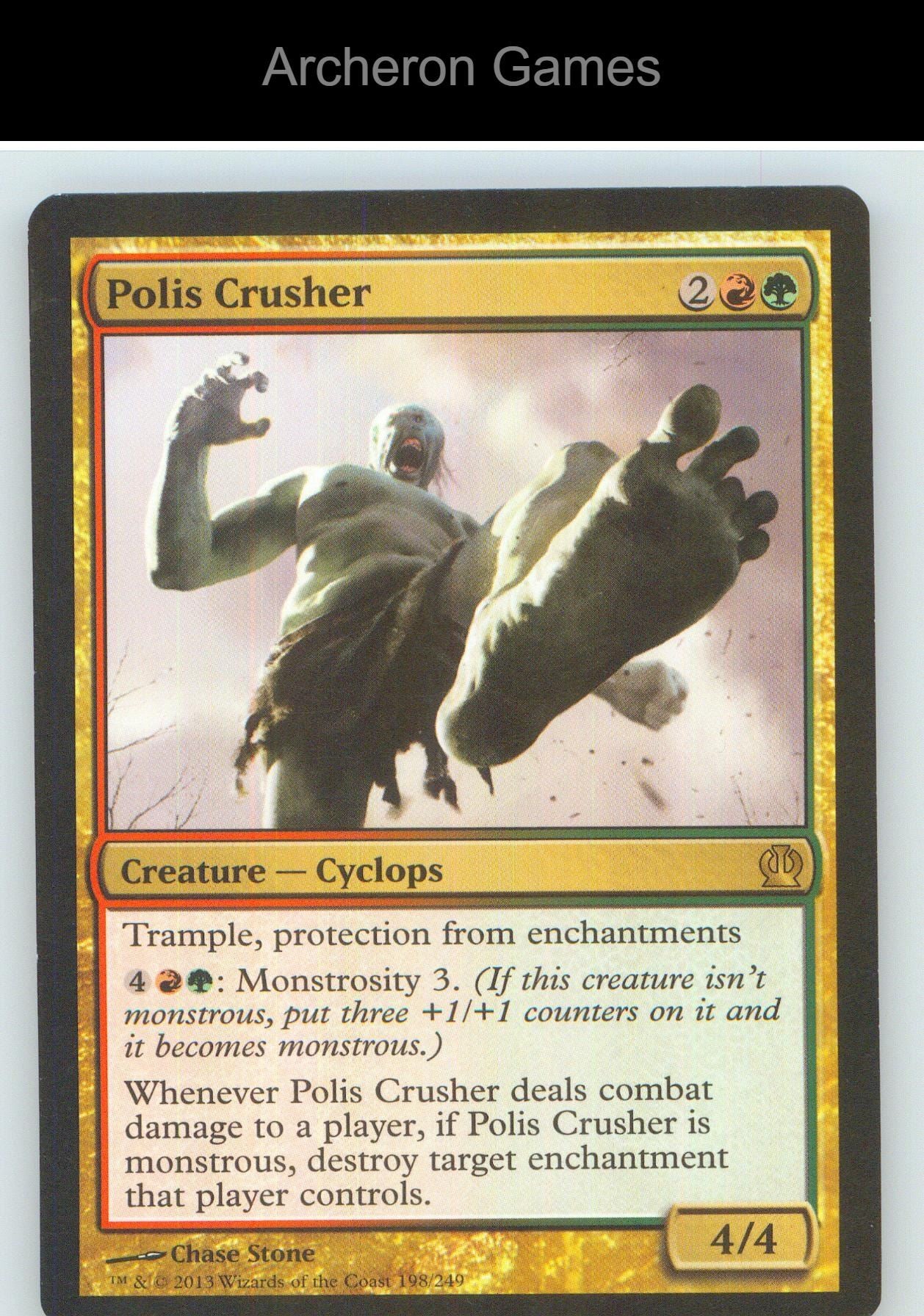 Polis Crusher THS 198 R MTG Card NM/EX+