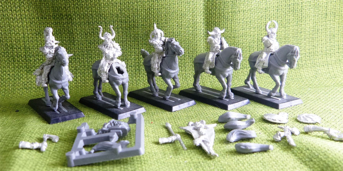 Metal Mounted Chaos Marauder Horsemen - Warhammer AoS 40k #CL