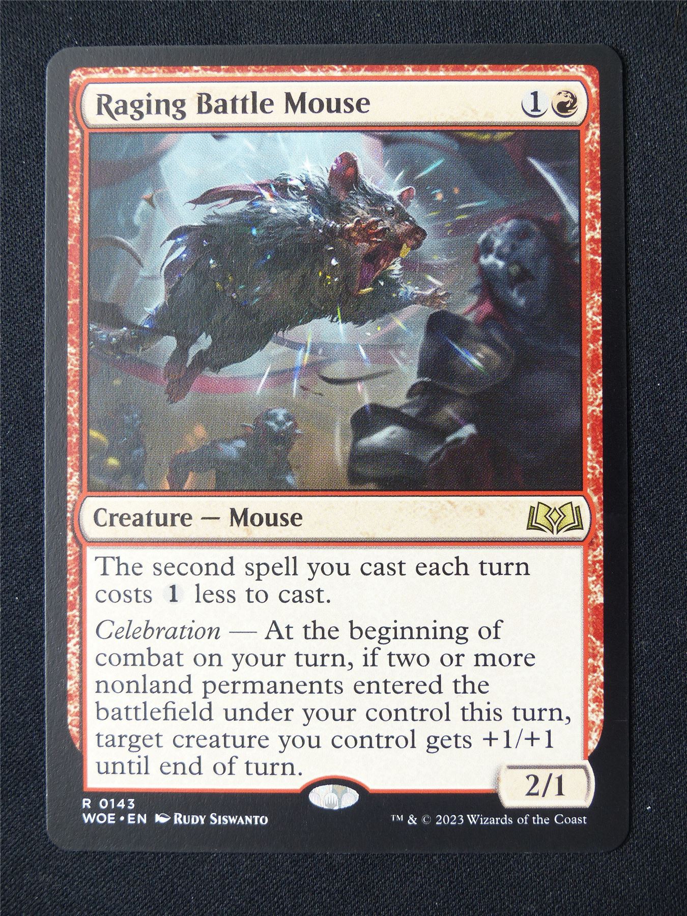 Raging Battle Mouse - WOE - Mtg Card #MT