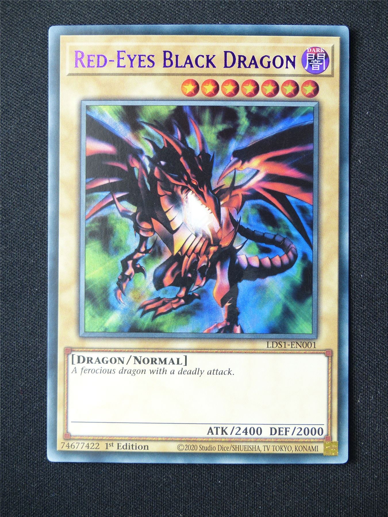 Red-Eyes Black Dragon LDS1 Ultra Rare Purple - 1st ed Yugioh Card #9L8