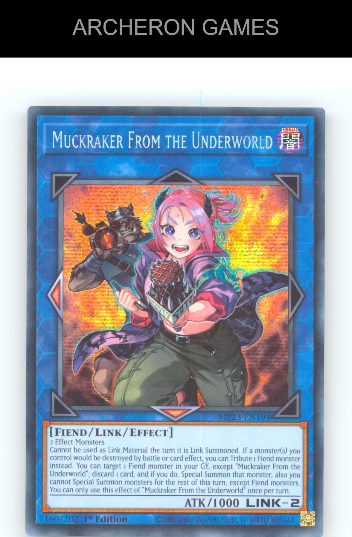 Muckraker From the Underworld SEC YUGIOH Card 1st Edition