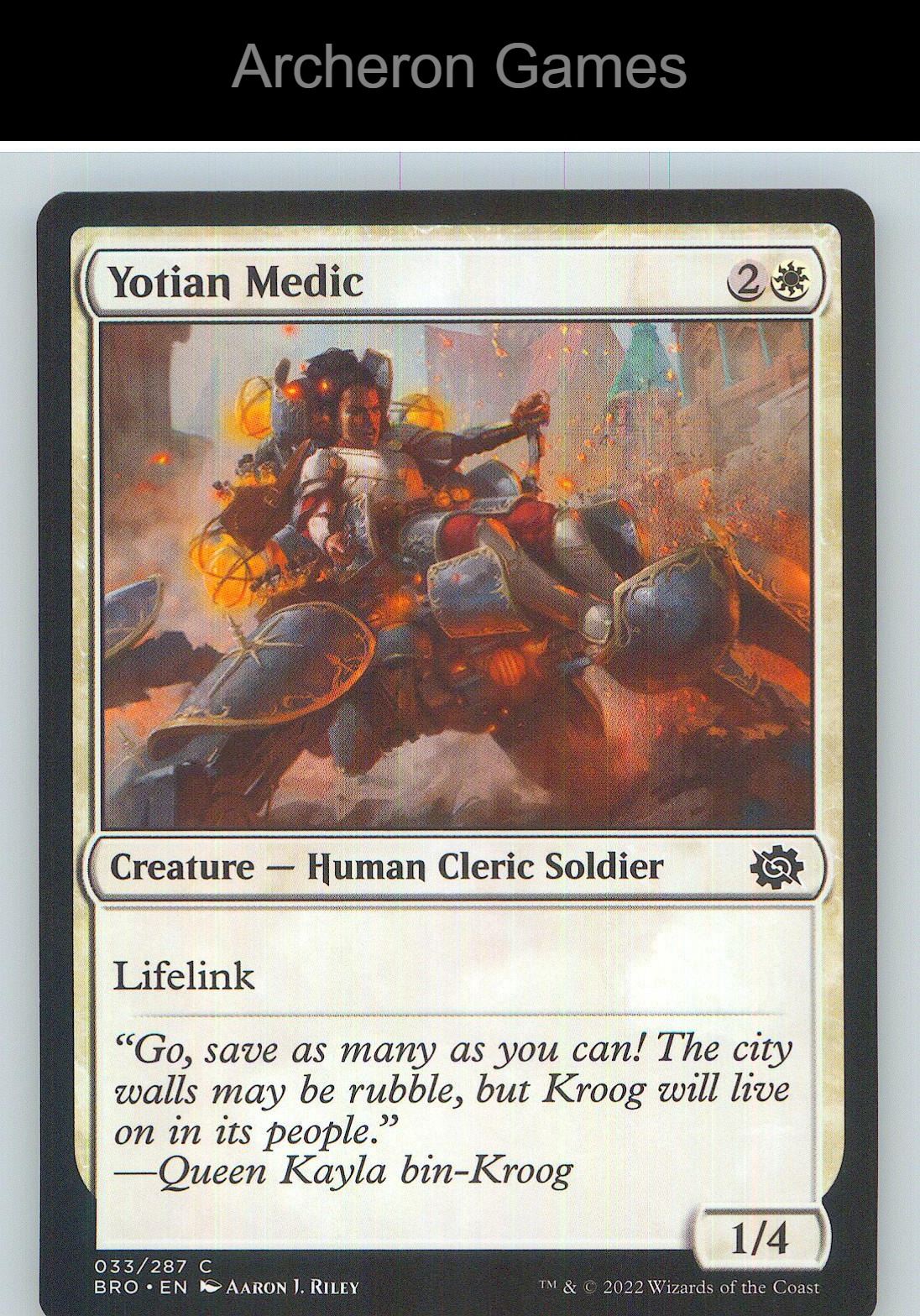 Yotian Medic BRO 33 C MTG Card NM/EX+