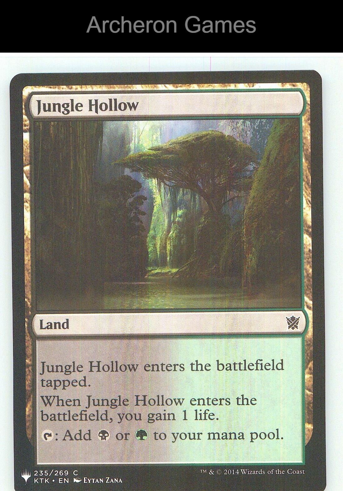 Jungle Hollow KTK 235 C MTG Card NM/EX+