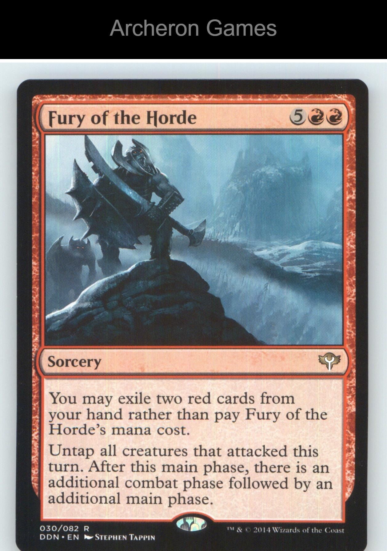 Fury of the Horde DDF 30 R MTG Card NM/EX+