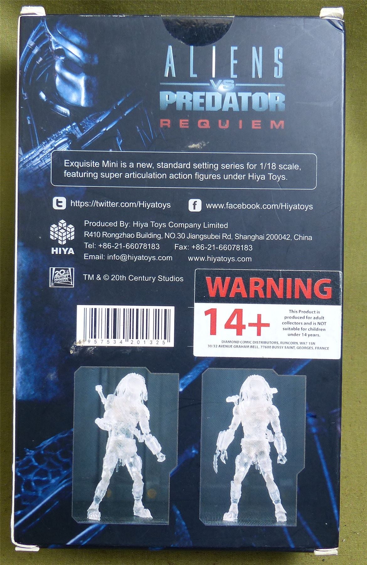 Aliens vs Predator Requiem: Invisible Wolf Predator - Miniature #50W