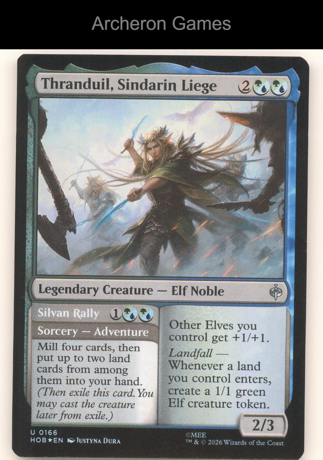 Thranduil, Sindarin Liege HOB 166 UC MTG Card The Hobbit