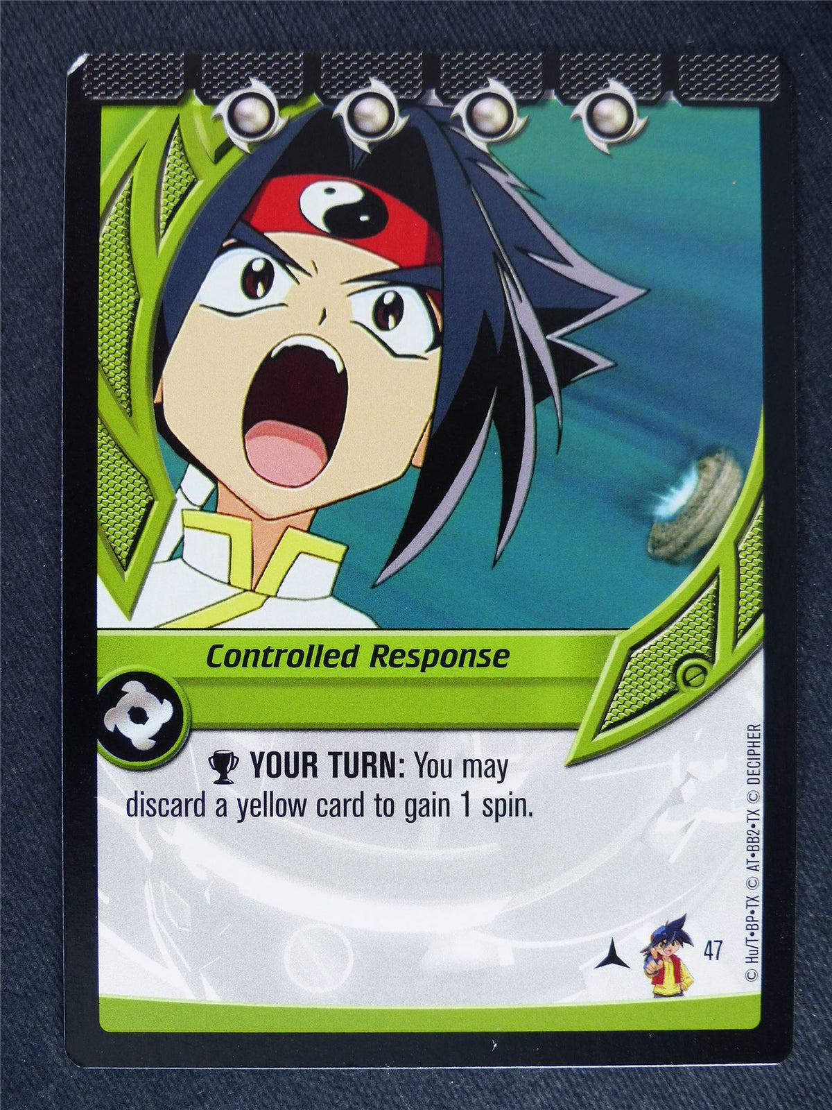 Controlled Response 47 - Beyblade Cards #X2
