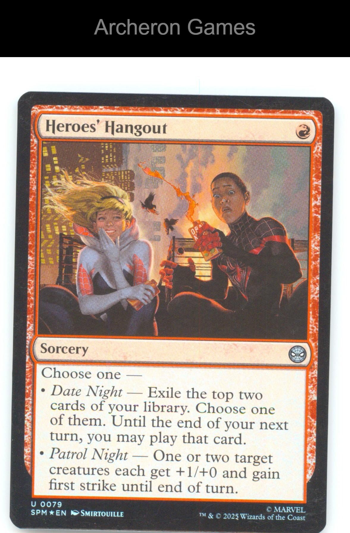 Heroes' Hangout SPM 79 UC MTG Card Marvel's Spider-Man Foil
