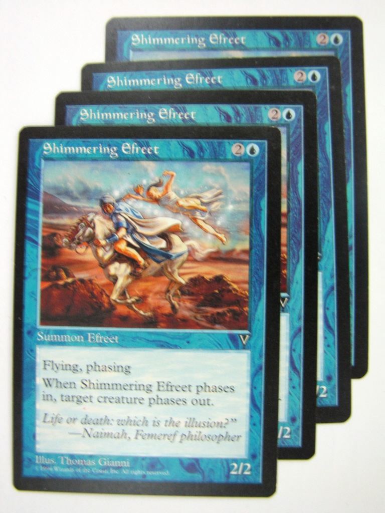 MTG Magic Cards: SHIMMERING EFREET x4 # 8F24