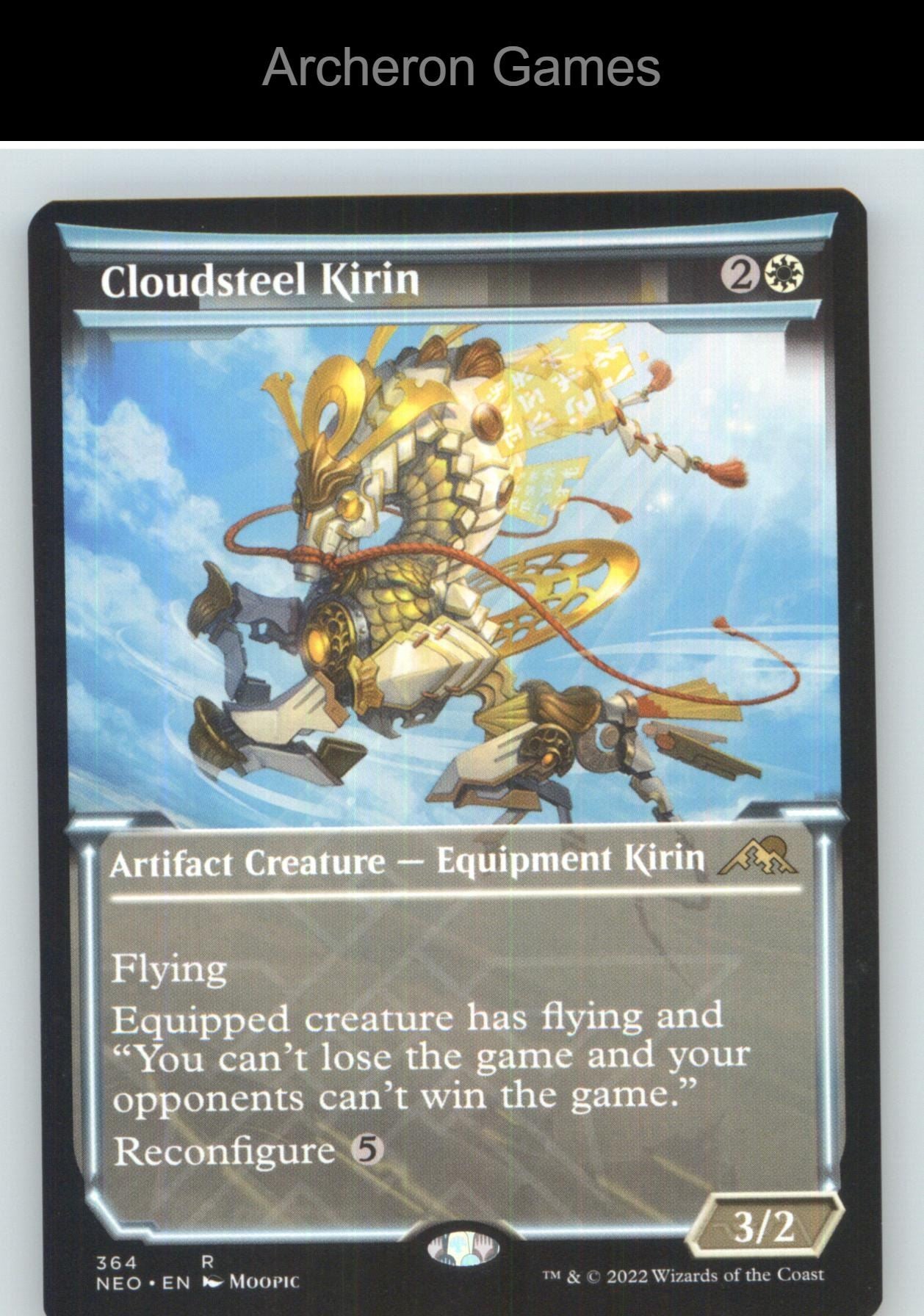 Cloudsteel Kirin (Showcase) NEO 364 R MTG Card NM/EX+