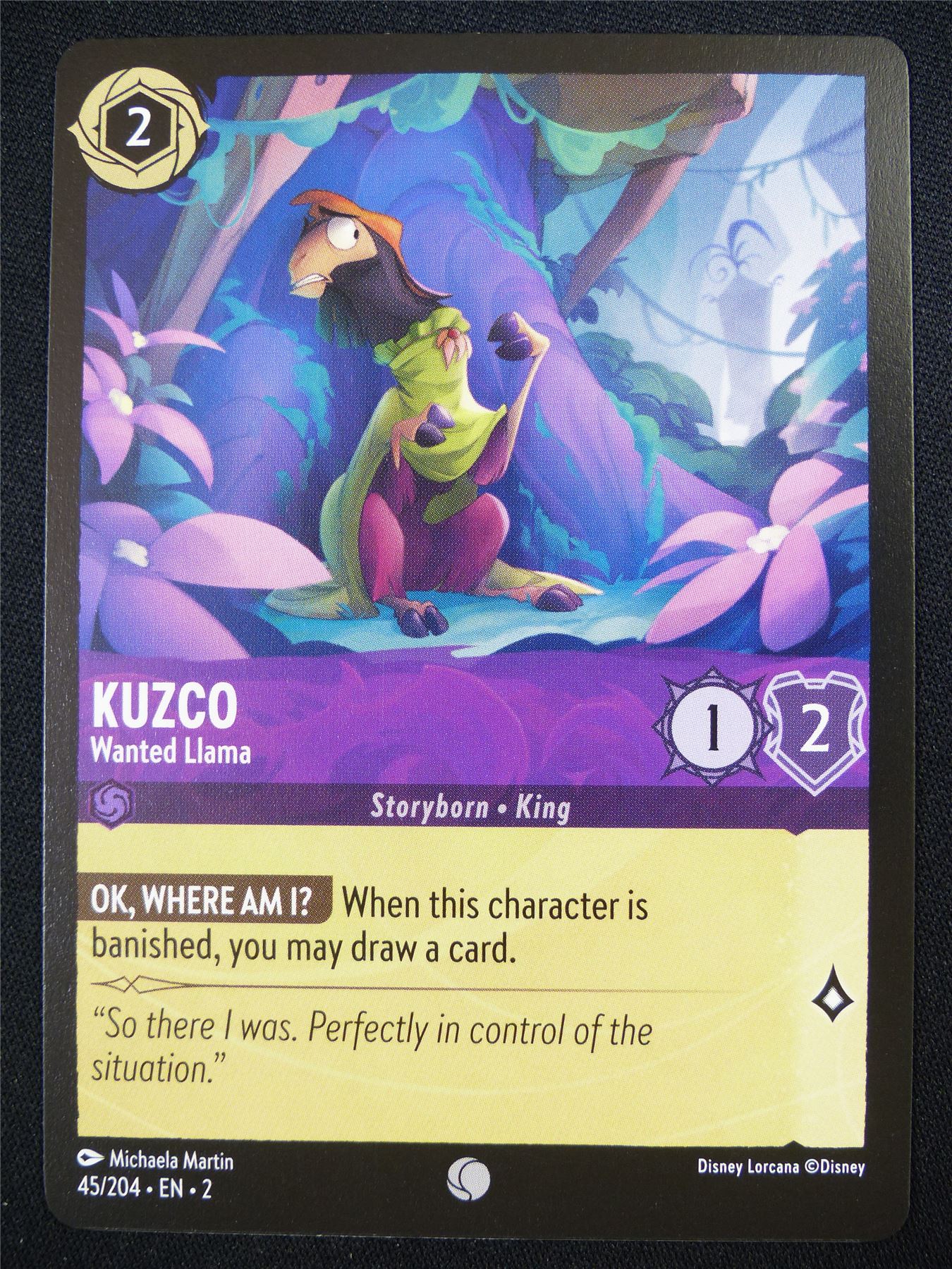 Kuzco Wanted Llama 45/204 - Lorcana Card #4RR