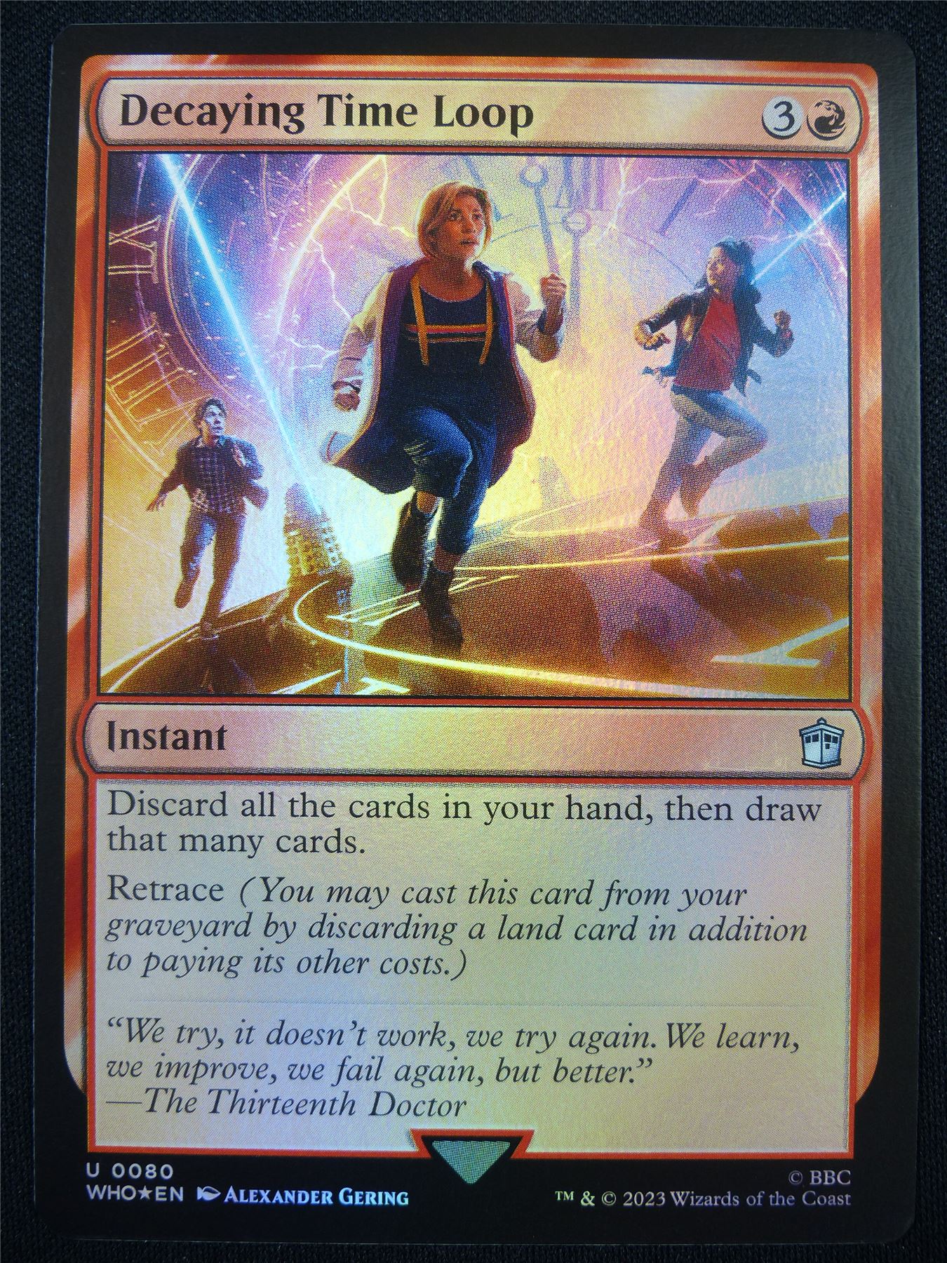 Decaying Time Loop Foil - WHO - Mtg Card #18G