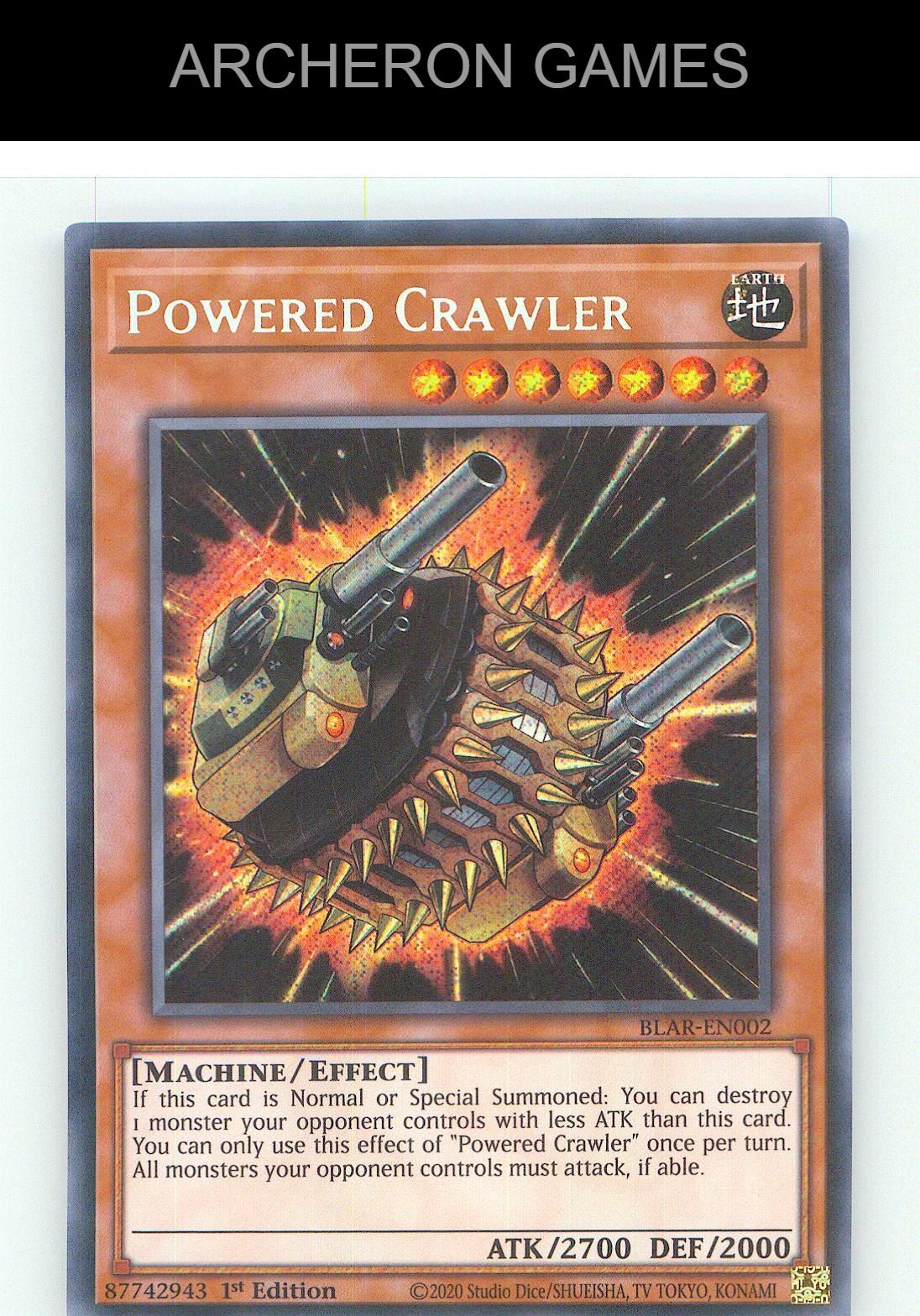 Powered Crawler SEC YUGIOH Card 1st Edition