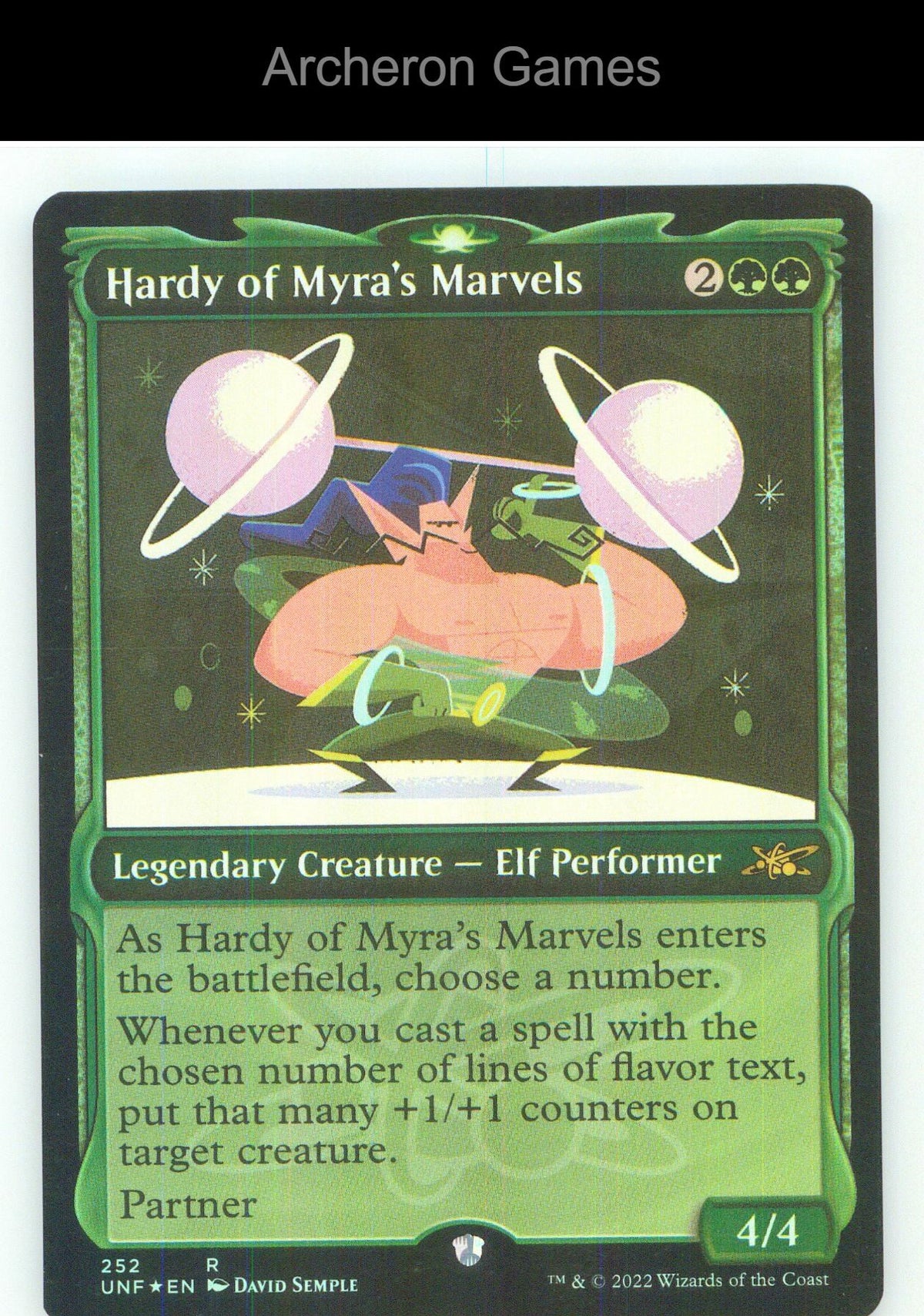 Hardy of Myra's Marvels (Showcase) UNF 252 R MTG Card NM/EX+ Foil
