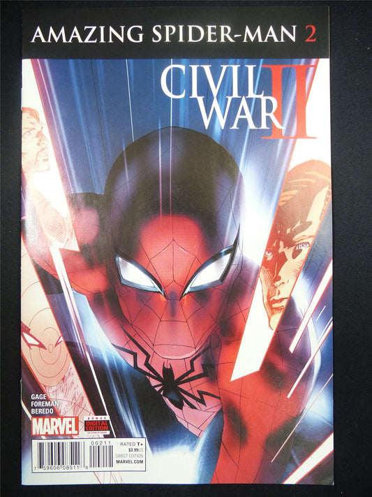 Amazing SPIDER-MAN #2 - Civil War 2 - Marvel Comic #HL