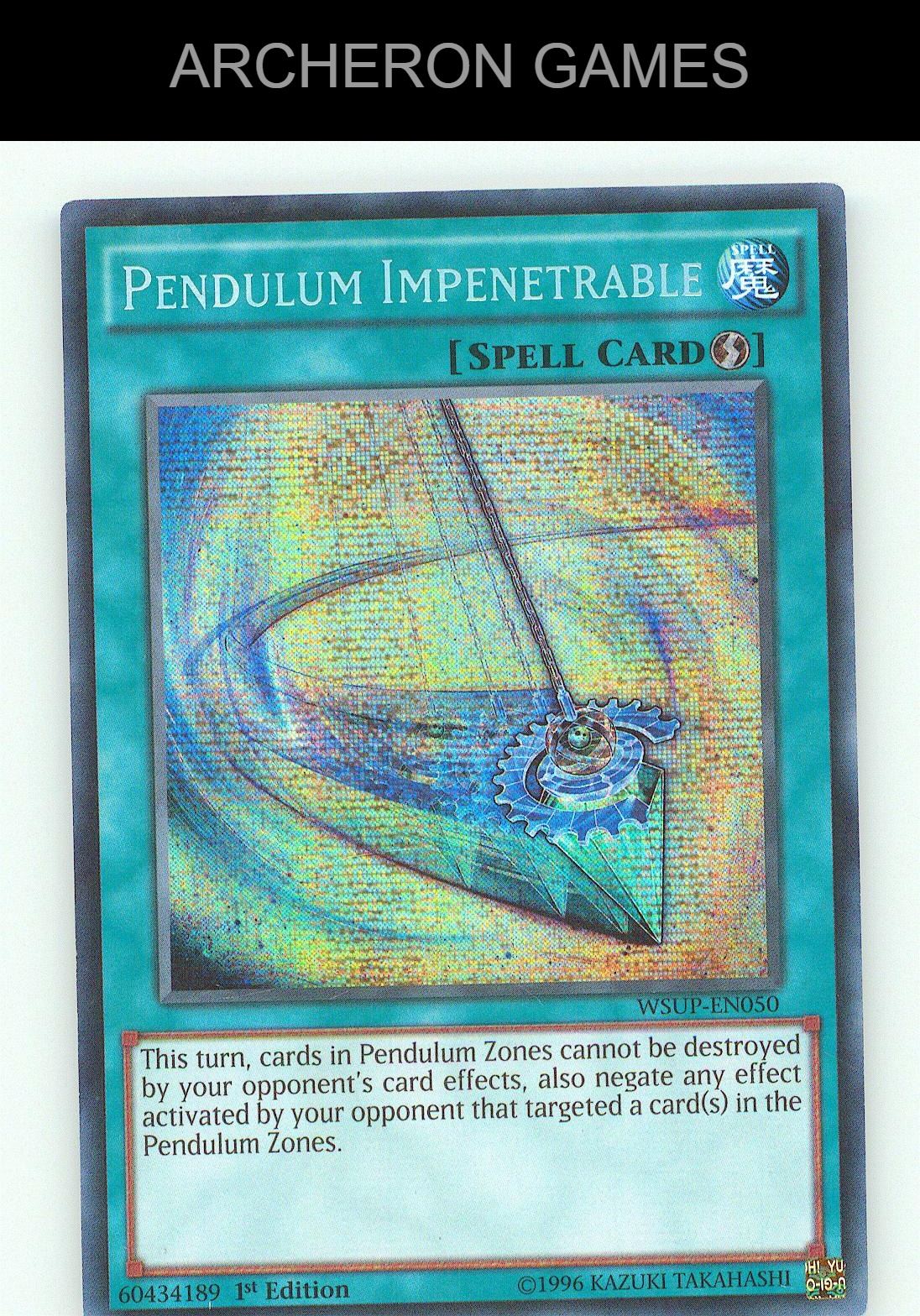 Pendulum Impenetrable Prismatic Secret Rare YUGIOH Card 1st Edition