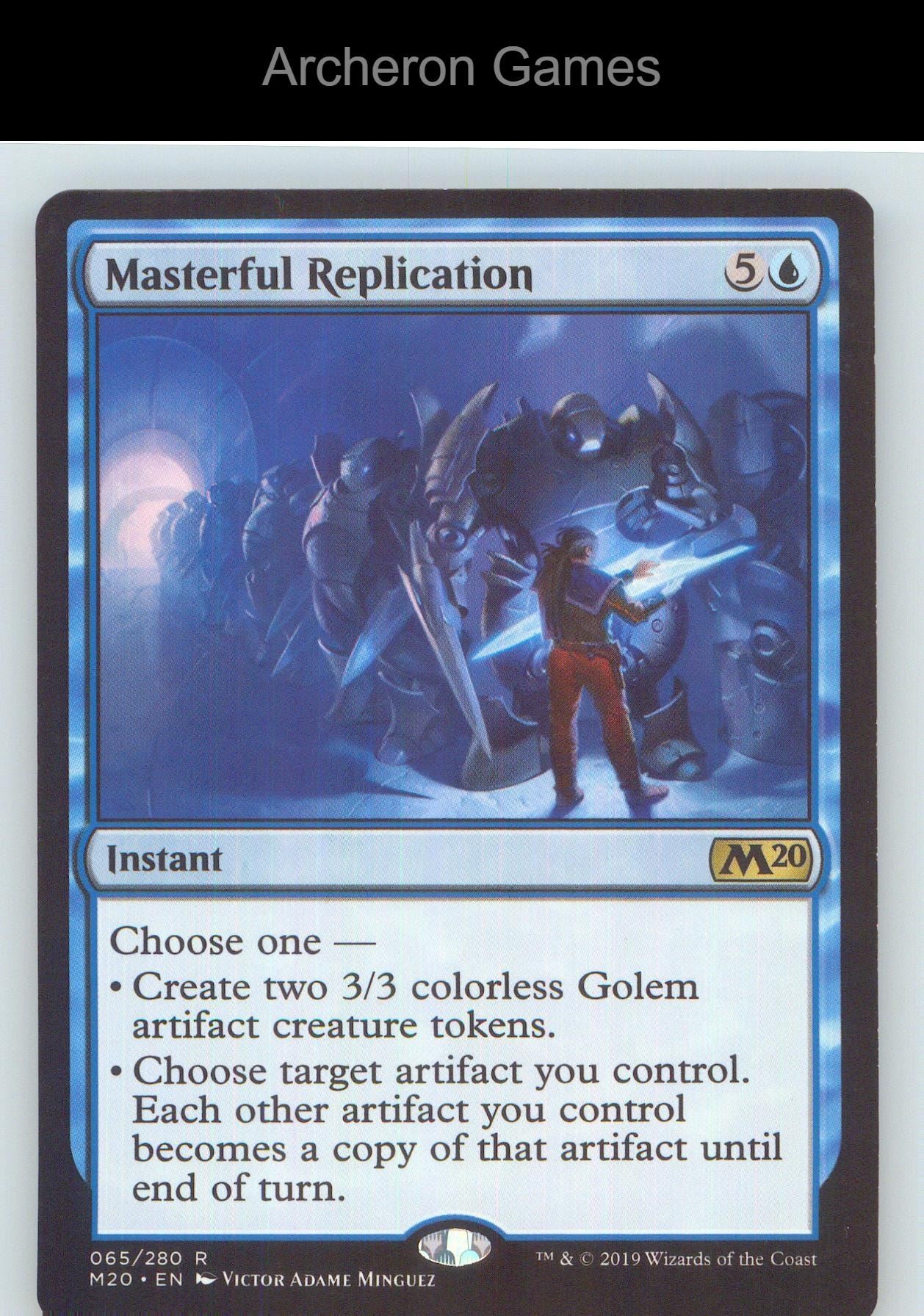 Masterful Replication M20 65 R MTG Card NM/EX+