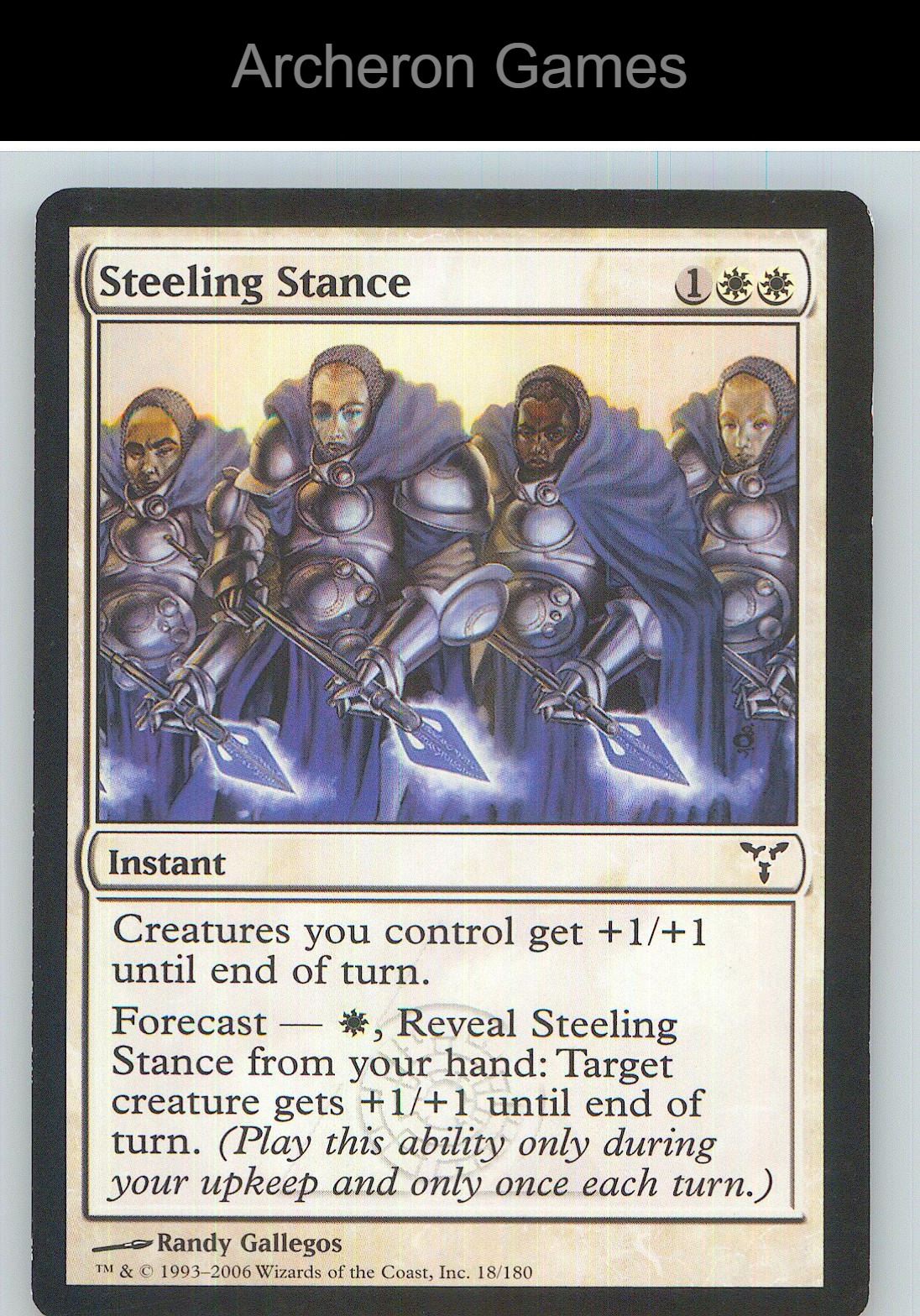 Steeling Stance DIS 18 C MTG Card NM/EX+