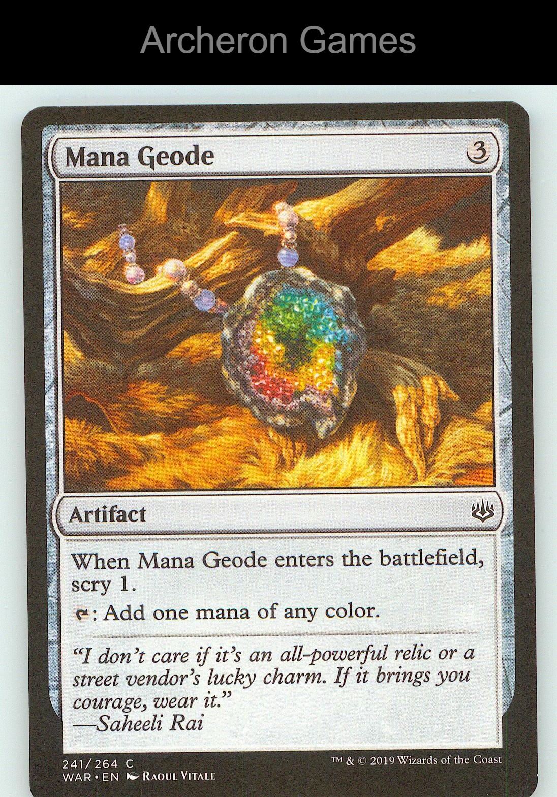 Mana Geode WAR 241 C MTG Card NM/EX+