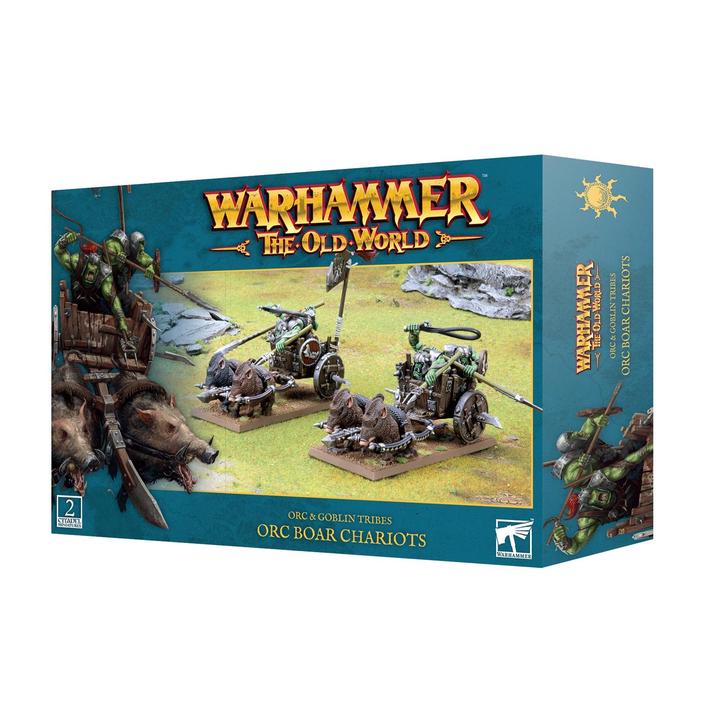 Orc Boar Chariots - Orc and Goblin Tribes - Warhammer the old World - Available From 04/05/2024