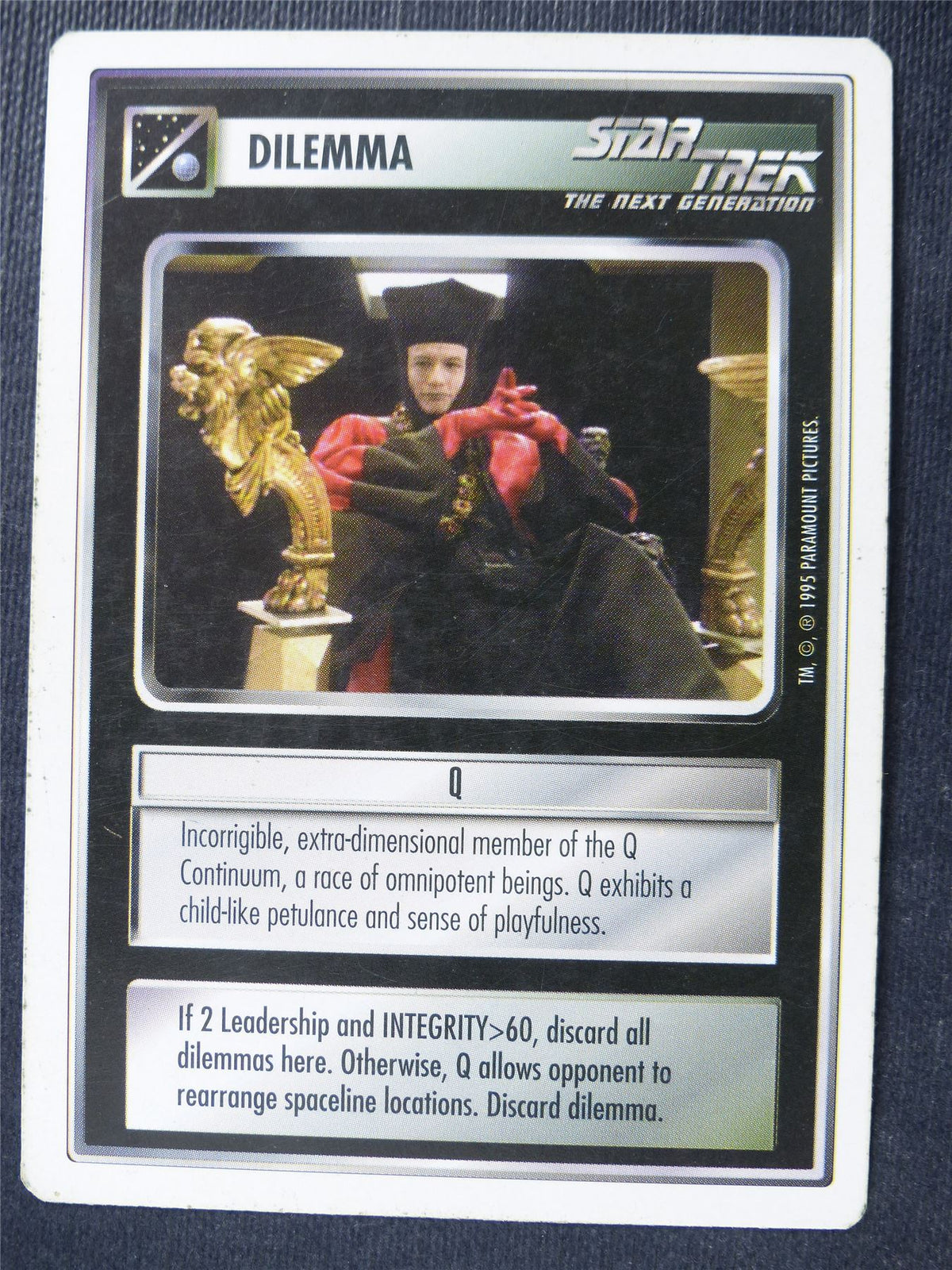 Q - Next Generation - Star Trek Card #4XY