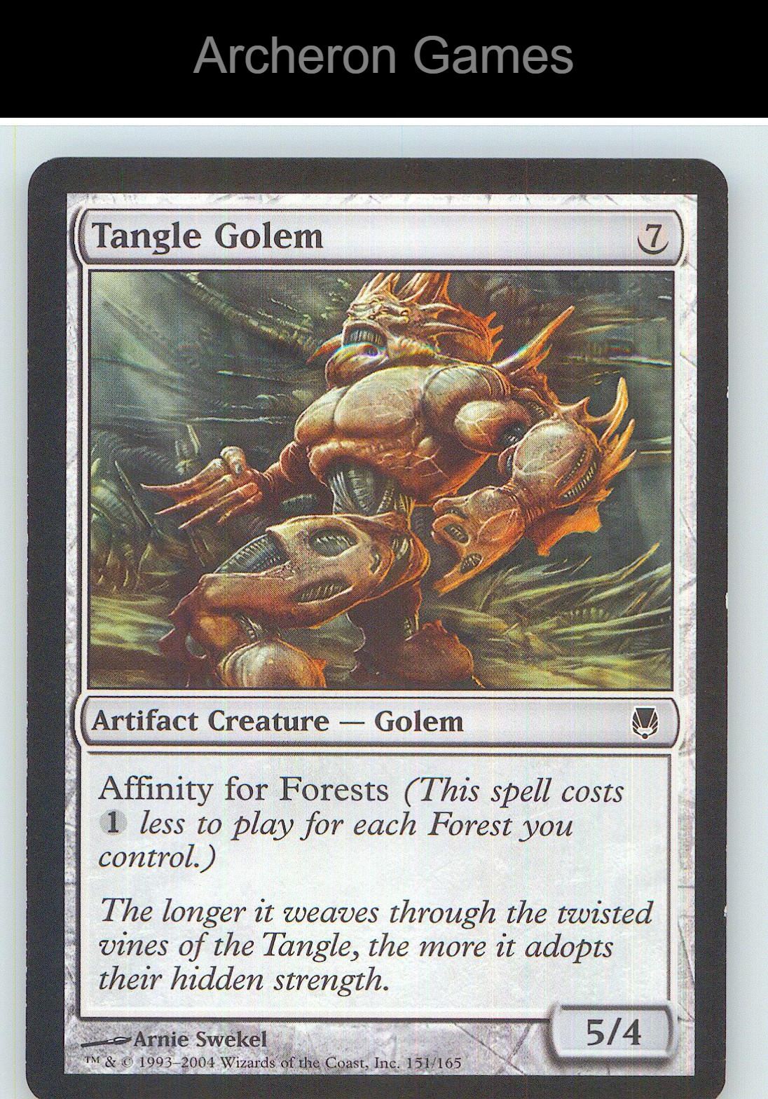 Tangle Golem DST 151 C MTG Card NM/EX+