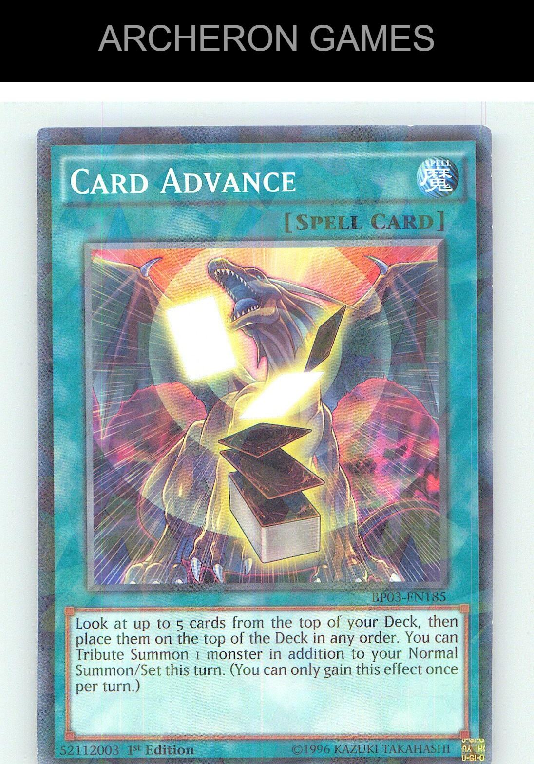 Card Advance (Shatterfoil) Shatterfoil Rare YUGIOH Card 1st Edition