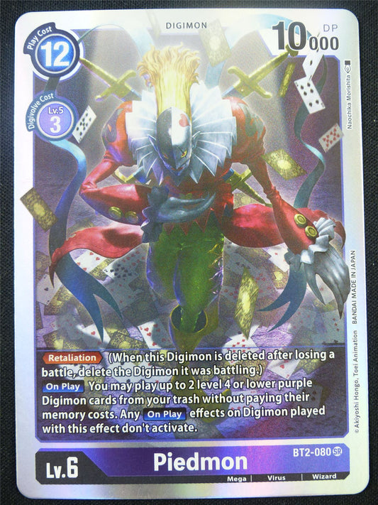 Piedmon BT2-080 SR - Digimon Card #9J