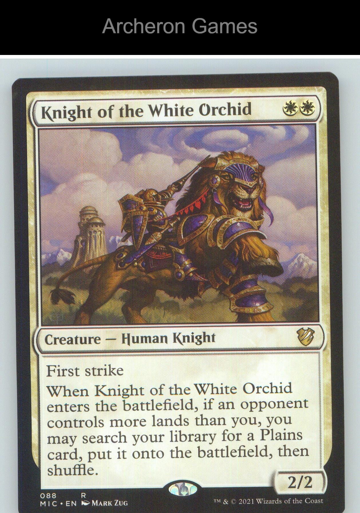 Knight of the White Orchid MIC 88 R MTG Card NM/EX+