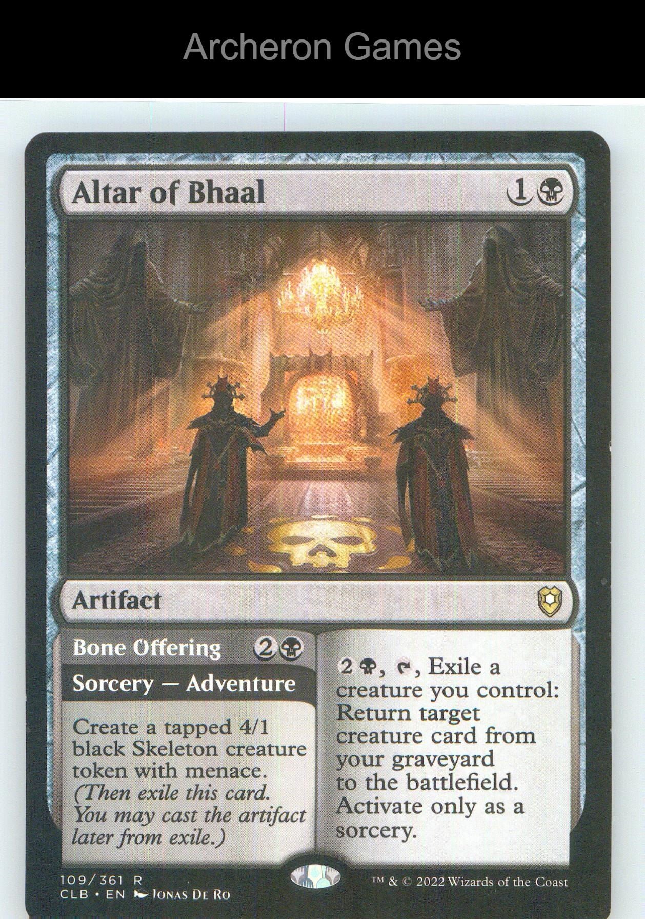 Altar of Bhaal CLB 109 R MTG Card NM/EX+