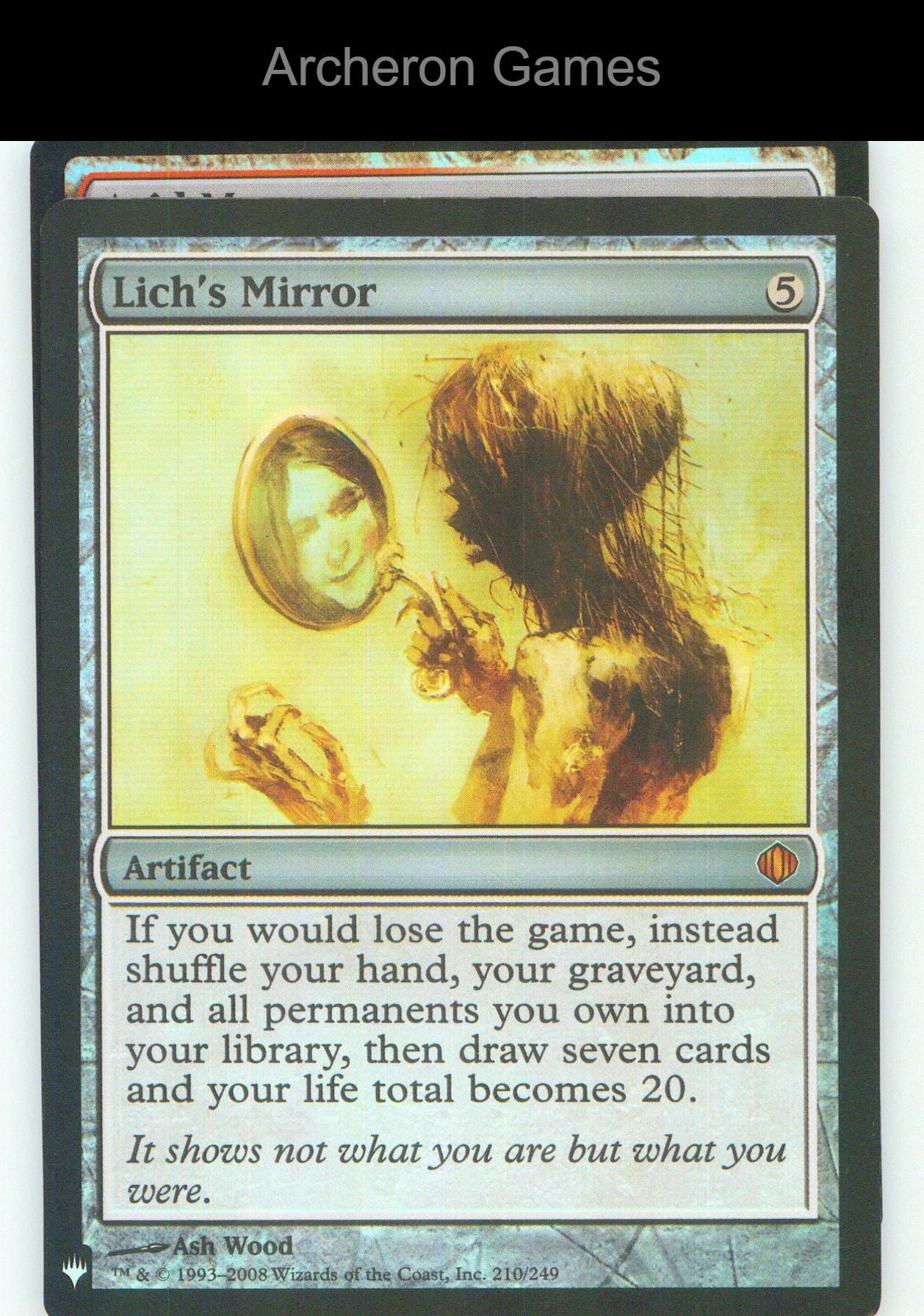 Lich's Mirror ALA 210 Mythic MTG Card NM/EX+ Foil