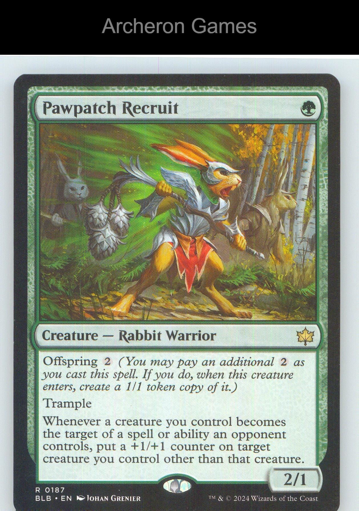 Pawpatch Recruit BLB 187 R MTG Card NM/EX+