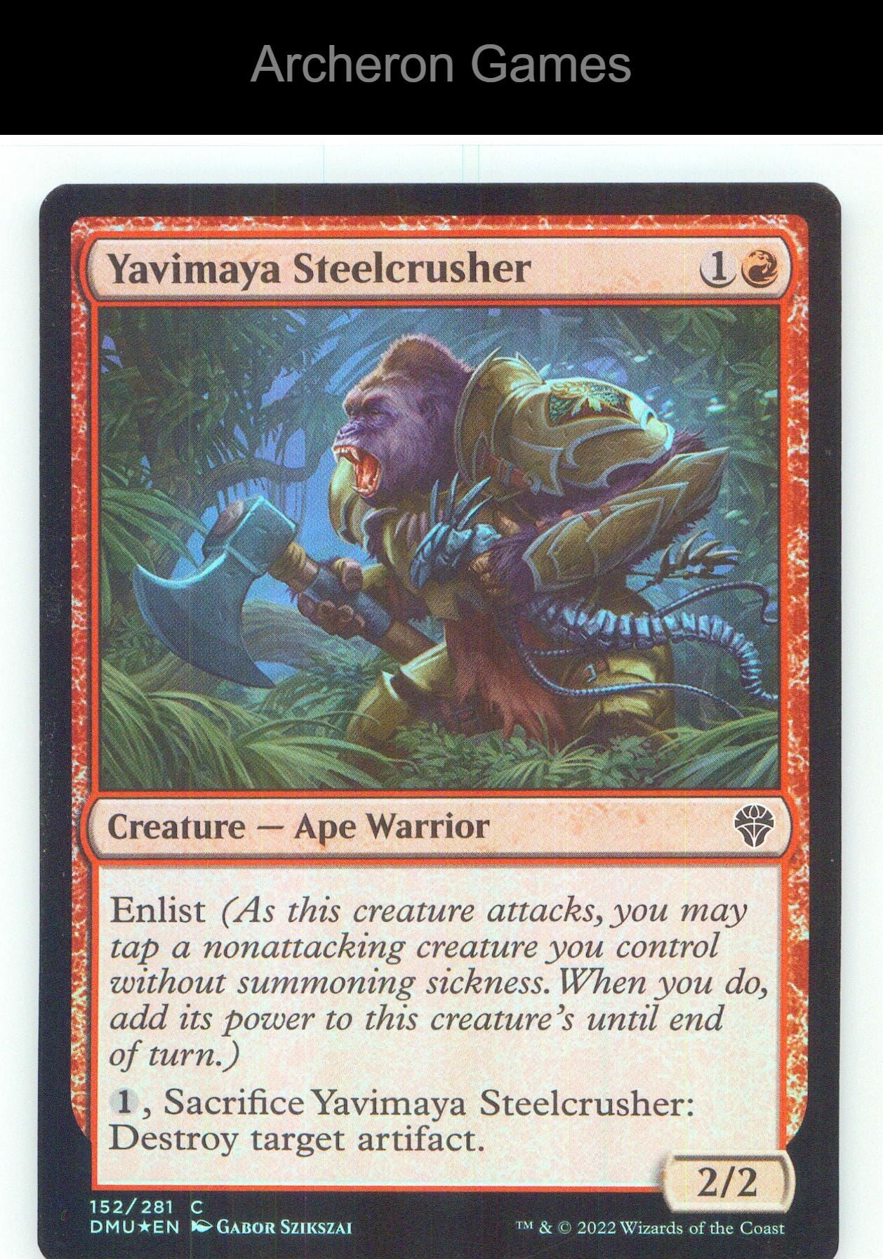Yavimaya Steelcrusher DMU 152 C MTG Card NM/EX+ Foil