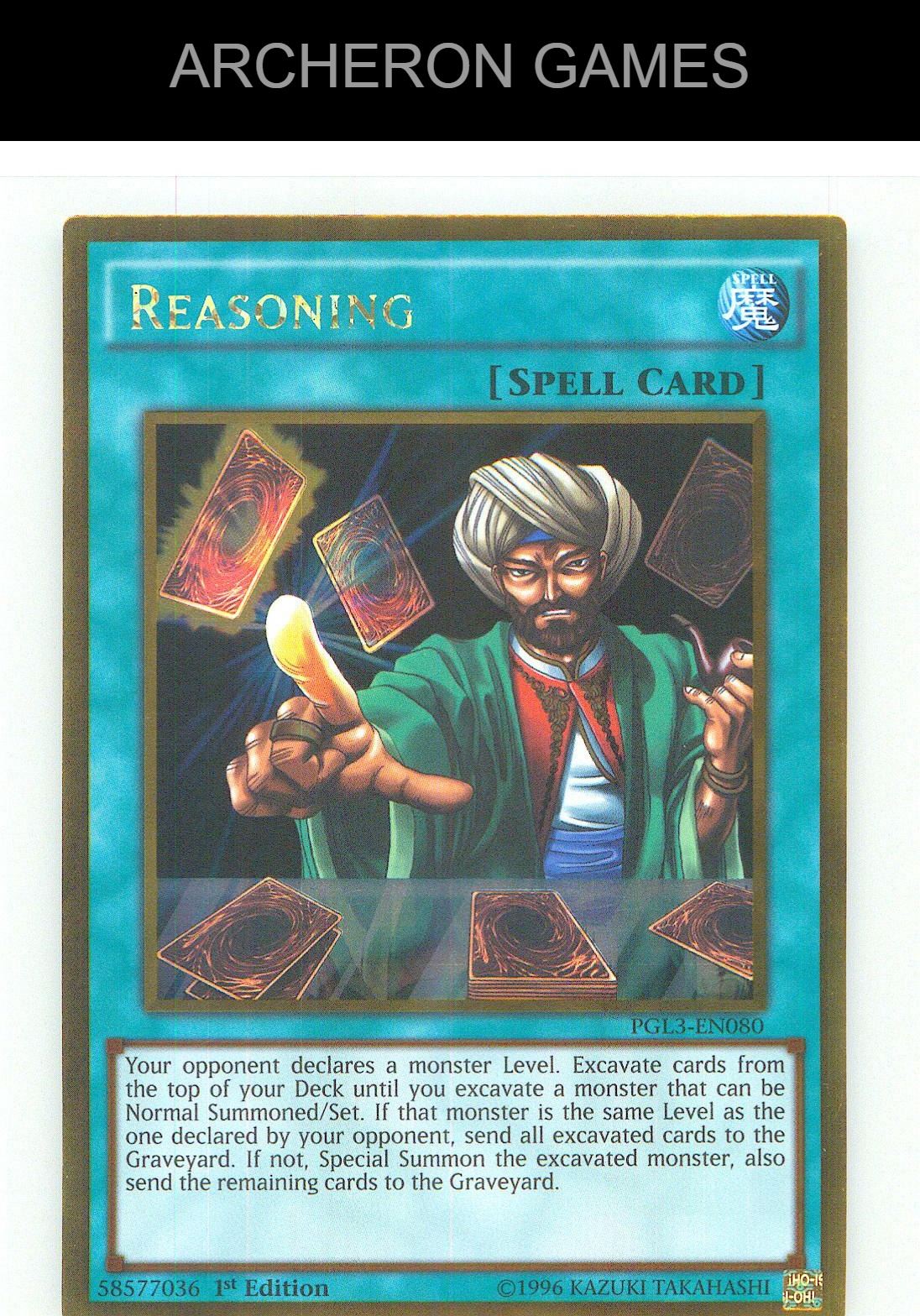 Reasoning Gold Rare YUGIOH Card 1st Edition