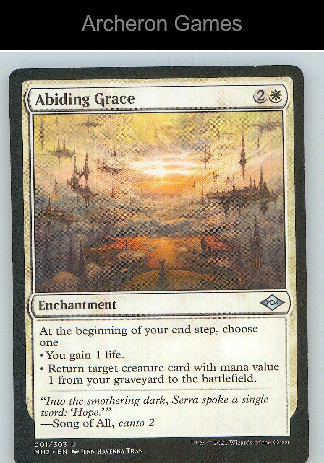 Abiding Grace MH2 1 UC MTG Card NM/EX+