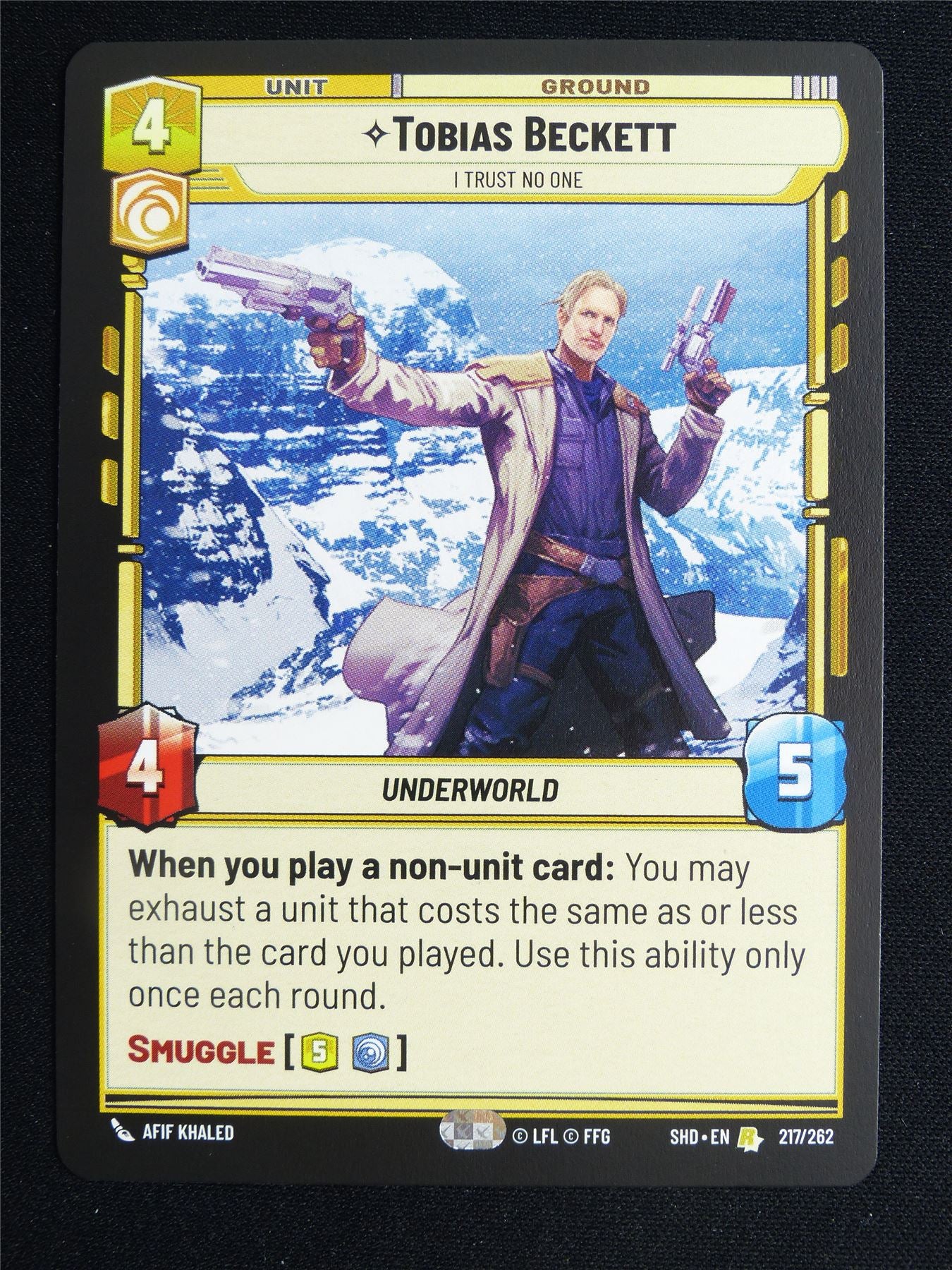 Tobias Beckett 217/262 - Star Wars Unlimited Card #3U9