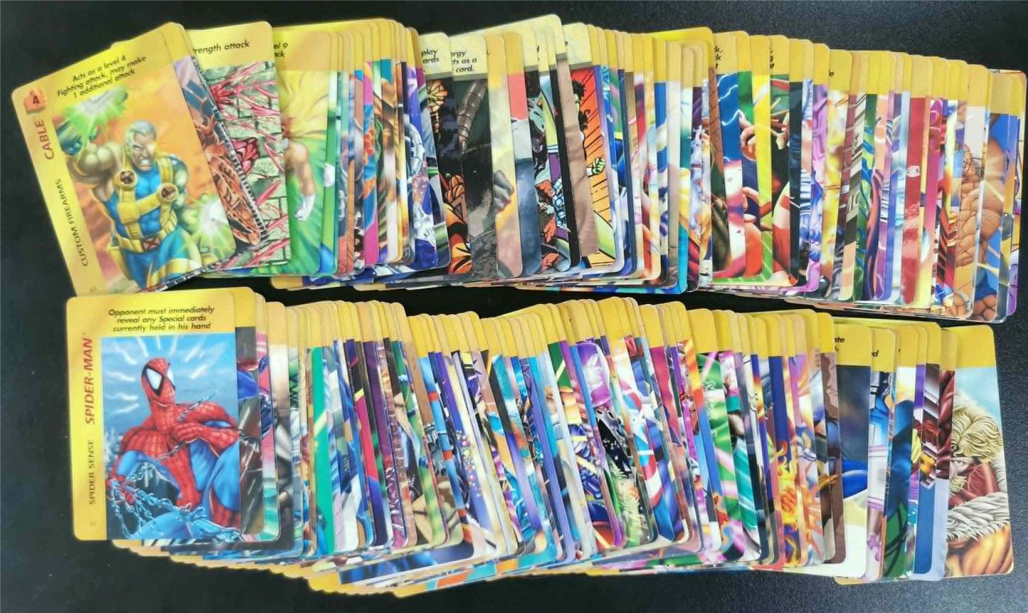 Marvel Overpower Card game Bundle lot and Rules OOP - Marvel Cards #AZ