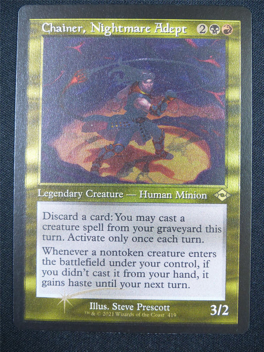 Chainer Nightmare Adept Retro Etched Foil - MH2 - Mtg Card #2MR