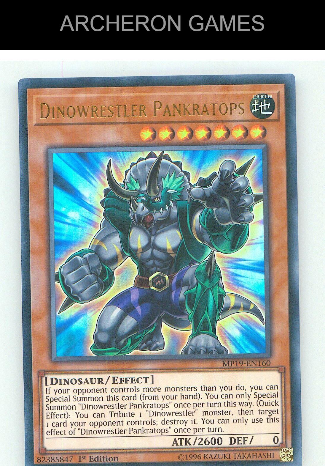 Dinowrestler Pankratops Ultra Rare YUGIOH Card Unlimited