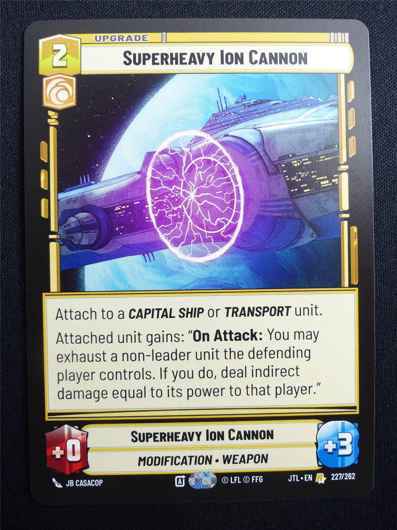 Superheavy Ion Cannon 227/262 - Star Wars Unlimited Card #4IN