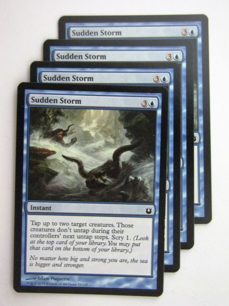 MTG Magic Cards: SUDDEN STORM x4 Born of the Gods playset # 24B98