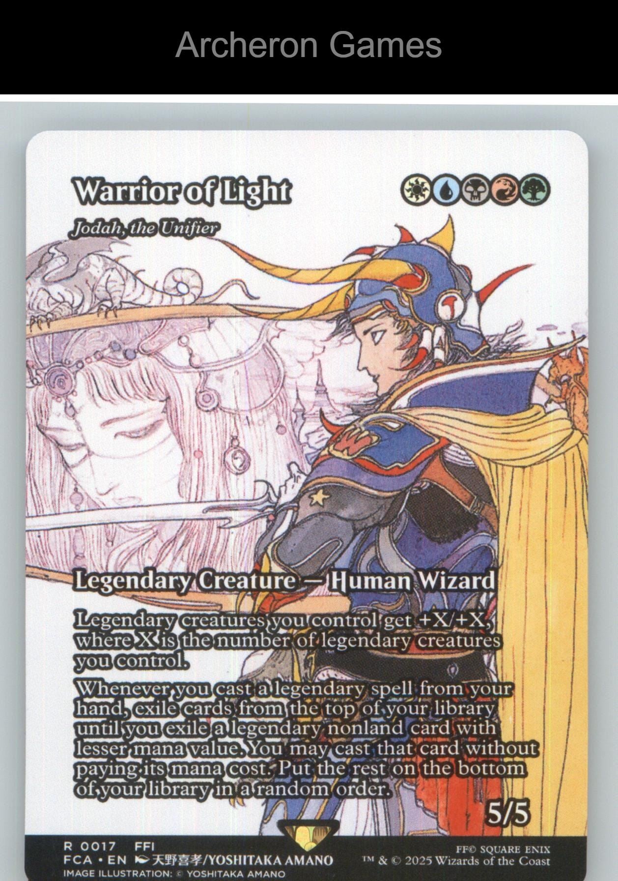 Warrior of Light - Jodah, the Unifier (Showcase) FCA 17 R MTG Card NM/EX+