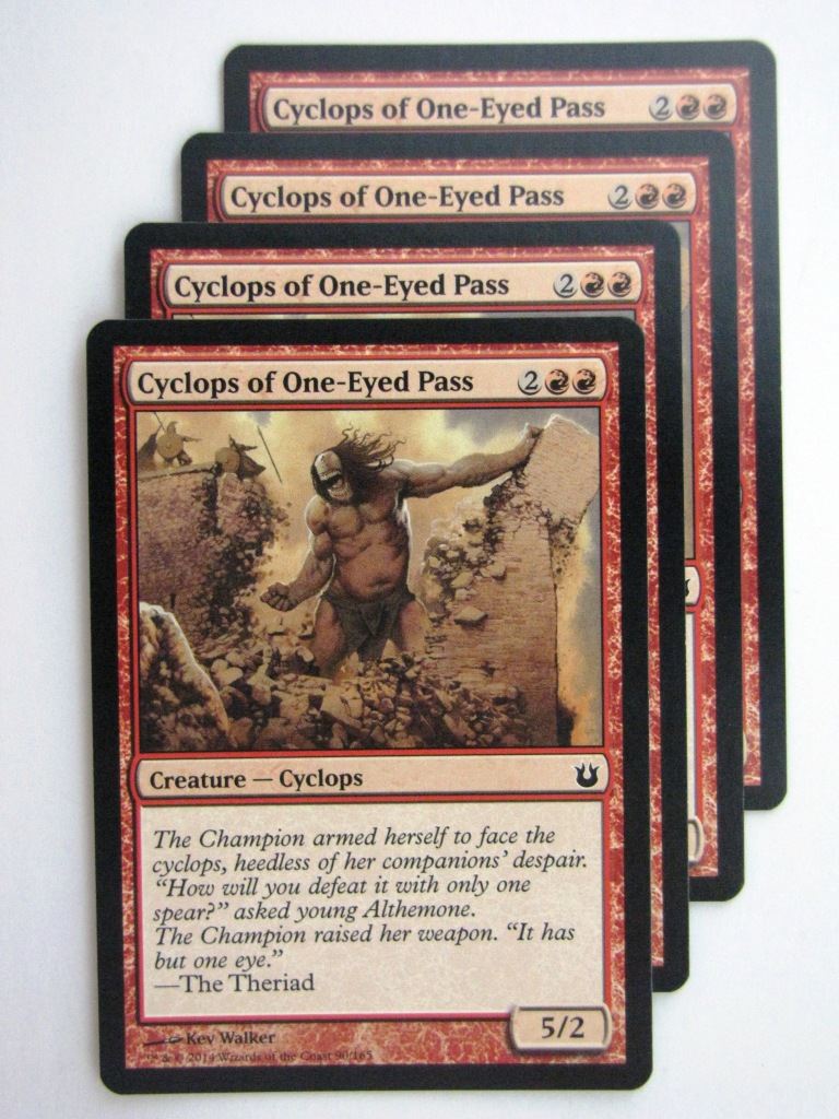 MTG Magic Cards: CYCLOPS OF ONE-EYED PASS x4 Born of the Gods playset # 24C11