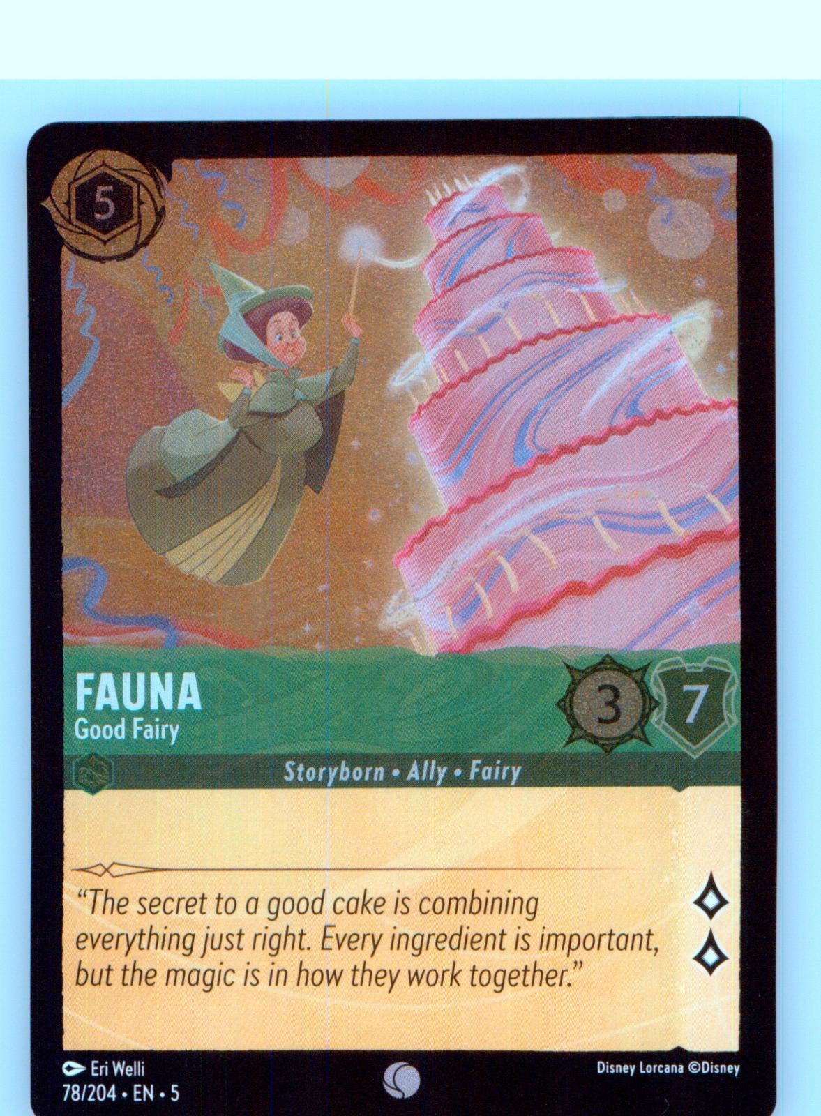 Fauna - Good Fairy 78/204 Common Shimmering Skies Lorcana Cold Foil Near Mint
