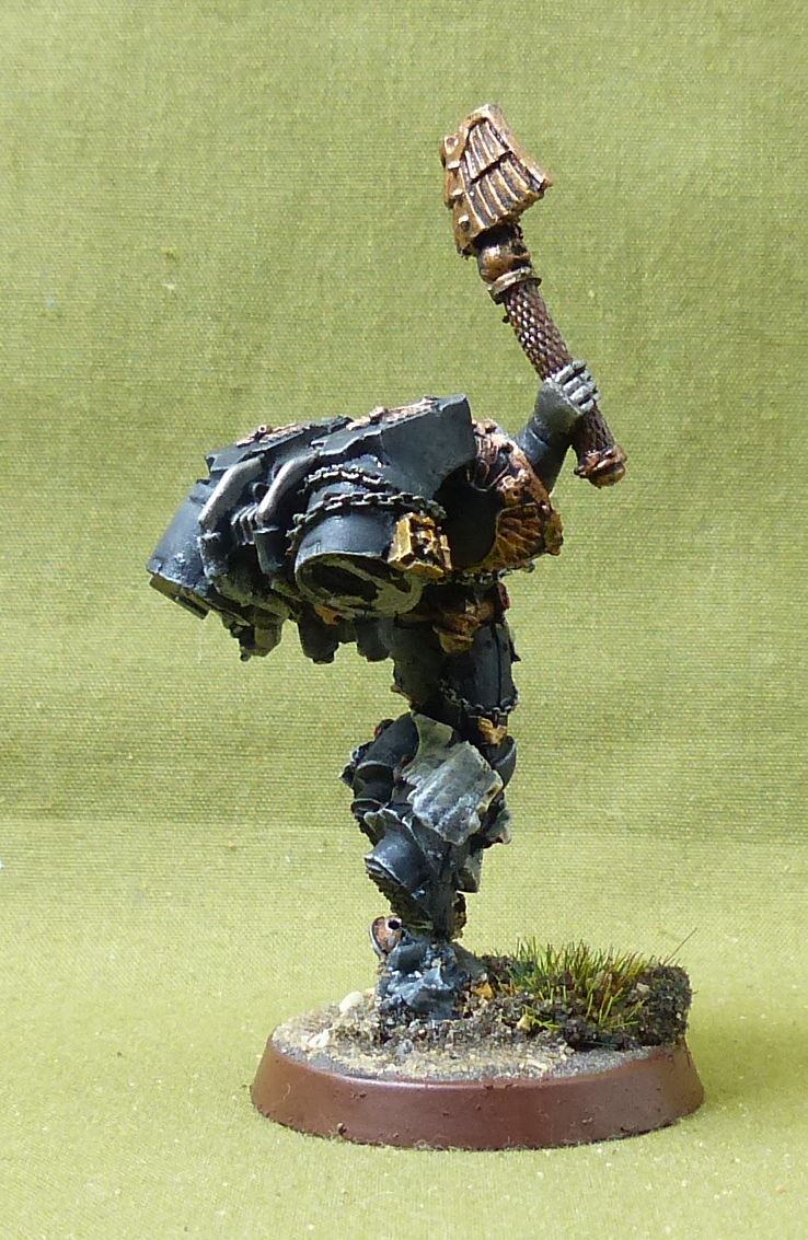 Chaplain with Jump Pack painted Finecast OOP - iron Hands - Warhammer 40K #73F