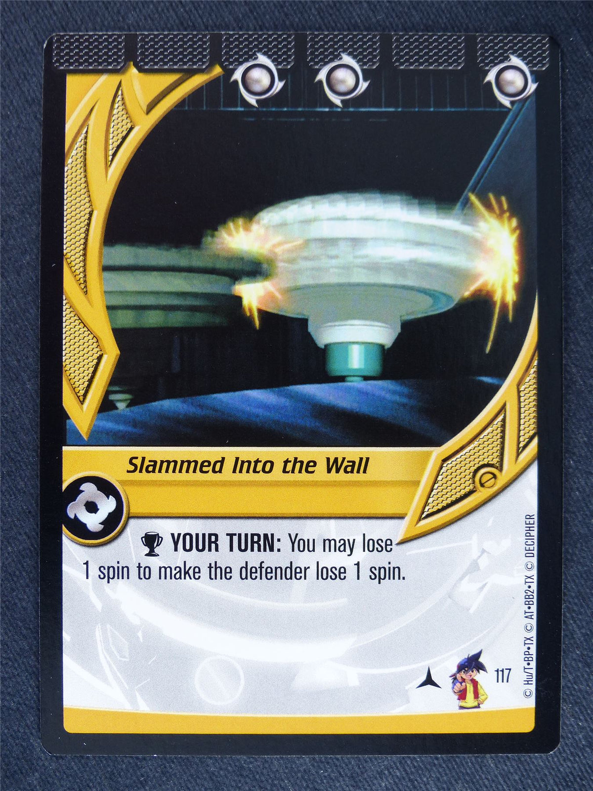 Slammed into the Wall 117 - Beyblade Cards #XG