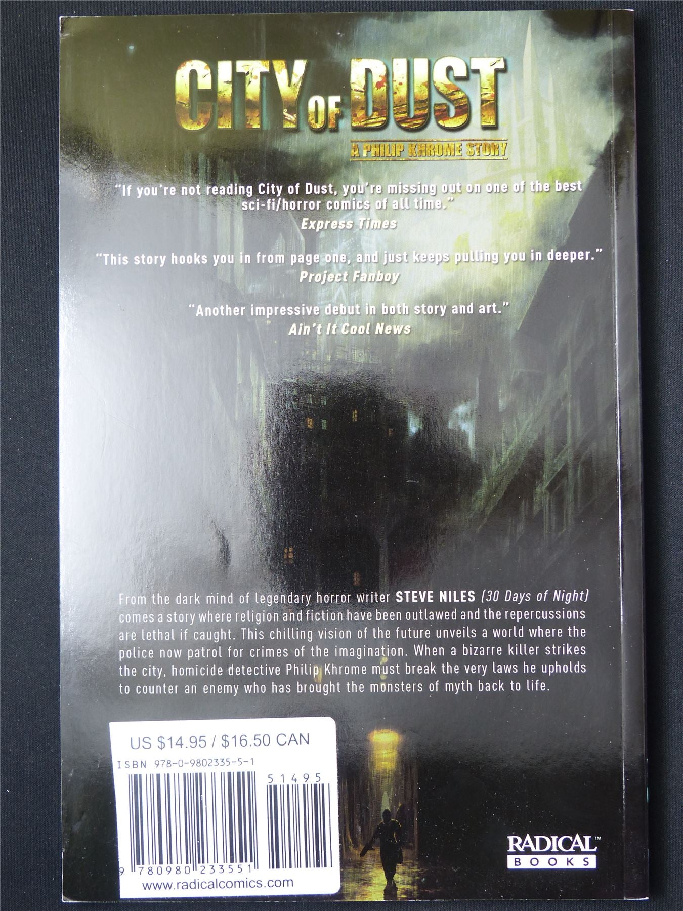 City of Dust A Philip Khrome Story - Radical Graphic Softback #QS